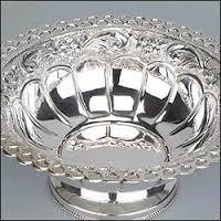 Fancy Silver Coated Diya