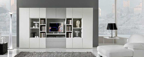 Black Solid Surface Sheet Tv Cabinet