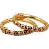 Ethnic Gold Plated Beads Bangles