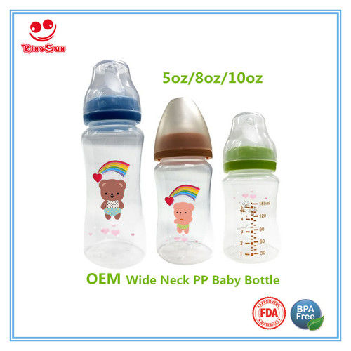 Transparent Natural Plastic Baby Feeding Bottles For Newborns