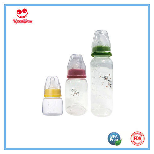 Regular Neck Straight Shape Pp Baby Milk Bottles