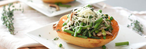 Spaghetti Squash With Asparagus