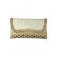 Classique Brocade Clutch White Ladies Handbag