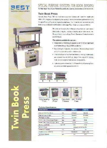 Hydraulic Power Based Twin Book Press Machine