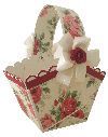 Medium Red Cardboard Gift Basket