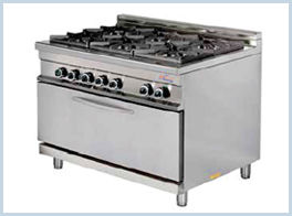 Six Burner Cooking Range Below Oven