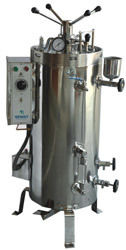 Vertical Autoclave Sterilizer - 22 to 175 Liters Chamber Volume | Microprocessor Controlled, Optimized Space Utilization for Effective Sterilization