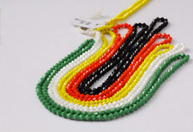 Biege Color Machine Cut Beads