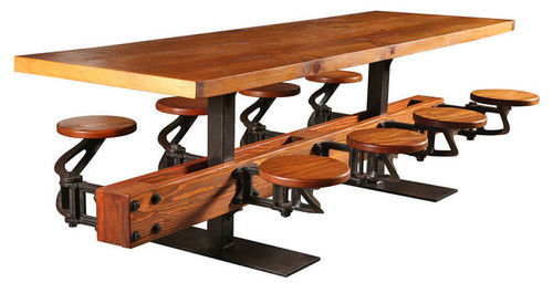 Industrial Brown Color Dining Table