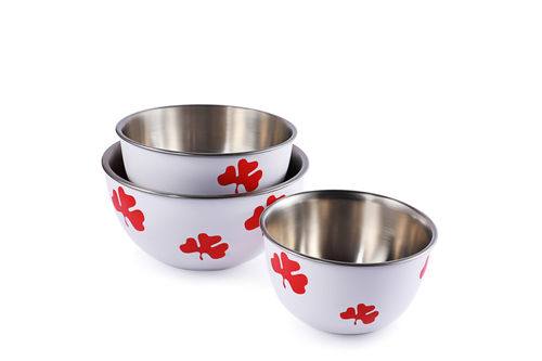 White Printed Microwave Safe Bowls