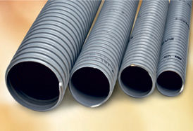 PVC Flexible Duct Hose Pipe Grey Transparent