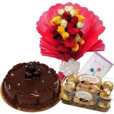 Chocolate Cake Fancy Chocolates Flowers