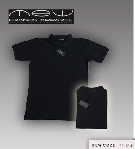 Collar T-Shirts - 100% Cotton, Medium and Large Sizes - Durable 200 GSM Fabric, Stylish Colors: Black, Navy Blue, White