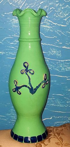 Decardo Green Ceramic Vase