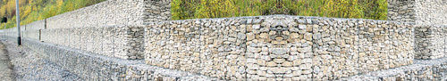 Gabions - Galvanized Wire Mesh Baskets, Flexible Monolithic Earth Retaining Solutions