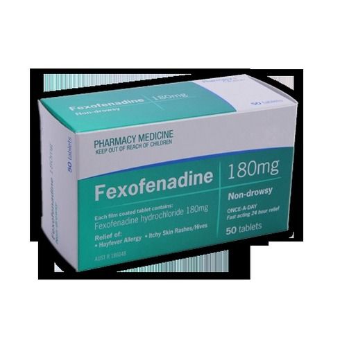 Fexofenadine Tablets - Antihistamine Relief for Allergic Rhinitis | Alleviates Sneezing, Itchy Eyes, and Nasal Congestion