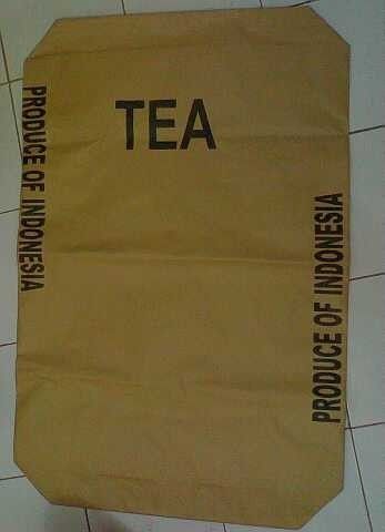 Brown Foiled Tea Paper Sacks