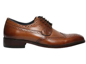 Brown  Formal Brogue Derby For Men