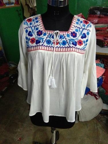 Ladies Rayon Crepe Top