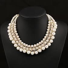 Designer White Pearl Necklace