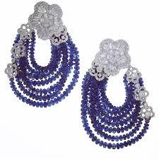 Sapphire Beaded Earring