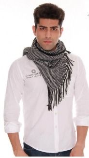 Black & Grey Woven Muffler