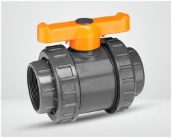 Double Union Pvc Ball Valve