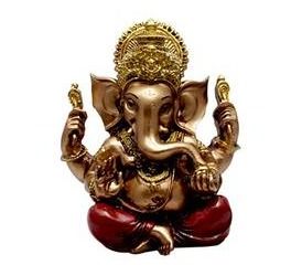 Hand Carved God Ganesha Resin Idol Sculpture Statue