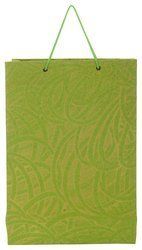 Light Green Reusable Kraft Paper Shopping Bags 3 Ltrs