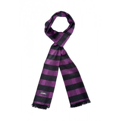 Purple & Black Horizontal Stripes Muffler