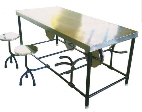 Powder Coating Ss Dining Tables For Institutes