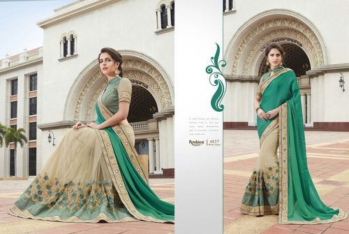 Cream Ambica Sarees