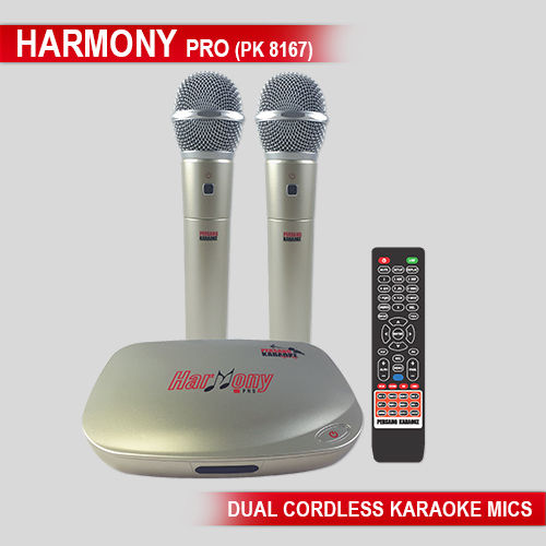 Harmony Pro PK 8167 Dual Cordless Karaoke Mics