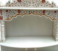 Decorative Marble Temples - Premium Quality Marble, Intricate Design, Ethnic Aesthetic, Handcrafted Excellence