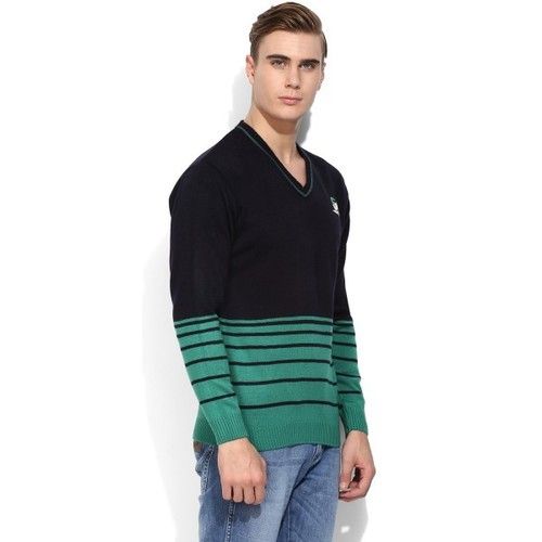 Black Full Sleeves Men Pullovers