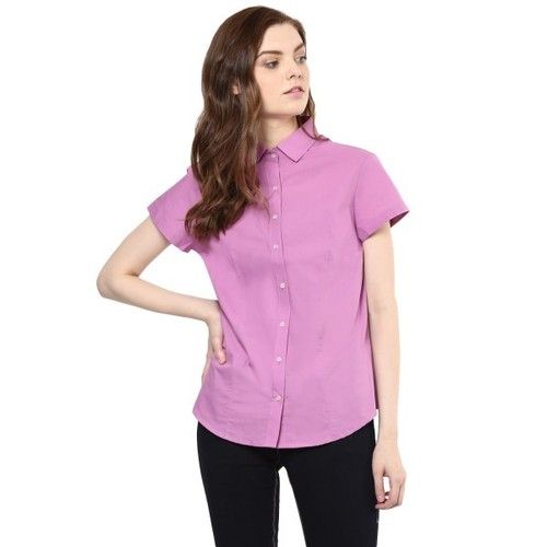 Cobb Regular Fit Pink Colors Ladies Shirt