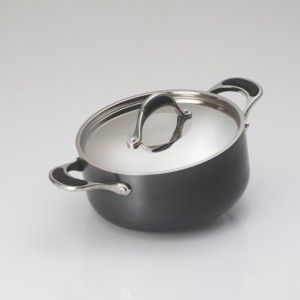 Hard Anodised Cook And Serve Casserole With Lid