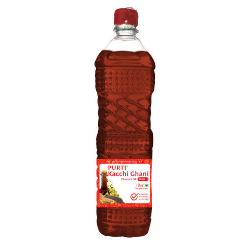 Purti Kacchi Ghani Mustard Oil 1Ltr (Pack Of 12Pcs) at Best Price in