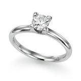 Single Stone White Gold Diamond Rind