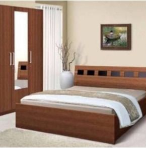 Pine Wood Canopy King Bed