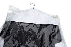 Clear Polythene Garment Cover