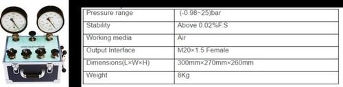 Portable Pneumatic pressure Comparator