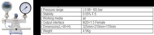 White Portable Pneumatic Pressure Test Pump