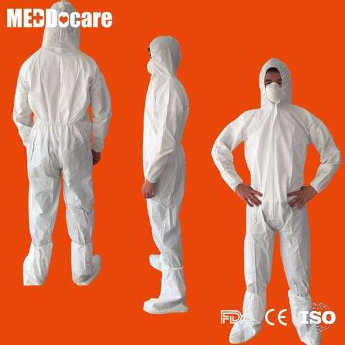 Coverall - SMS & PP+PE, Available in S-5XL, Breathable and Liquid Proof, Fire Retardant Features, Lightweight and Soft Design