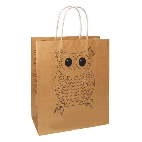 Owl Printed Paper Bag