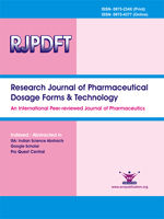 Research Journal of Pharmaceutical Dosage Form and Technology