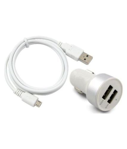 Car Charger Dual USB Port With Cable