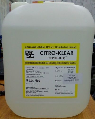 Citro Klear Citric Acid Solution (Disinfectant Liquid)