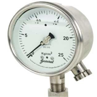 Gauges with External Zero Adjustment - Liquid-Filled with Micrometer Pointer, No Drainage Needed for Zero Calibration