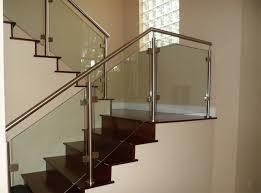 Glass and Steel Stair Railing